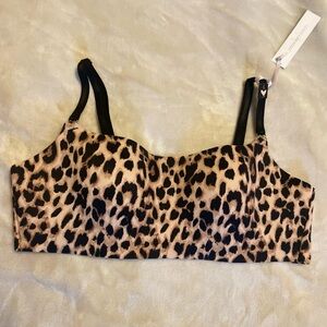 NEW Cheetah print Victoria’s Secret strapless bandeau bra